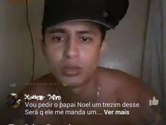 De dentro do Instituto Penal, presos fumam maconha e fazem live no Facebook