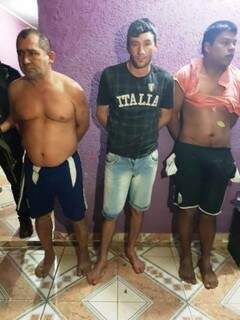 Os três suspeitos foram presos na madrugada de domingo (19) (Divulgação/Porã News)