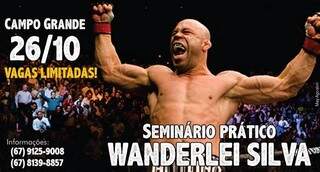 Astro do UFC, Wanderlei Silva realiza seminário em Campo Grande