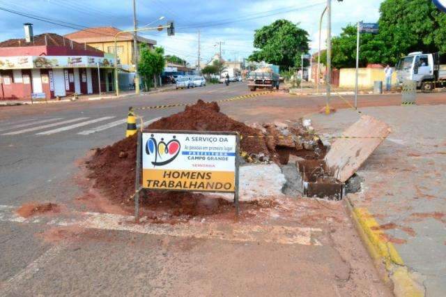 Come&ccedil;a recapeamento da Avenida das Bandeiras, em Campo Grande