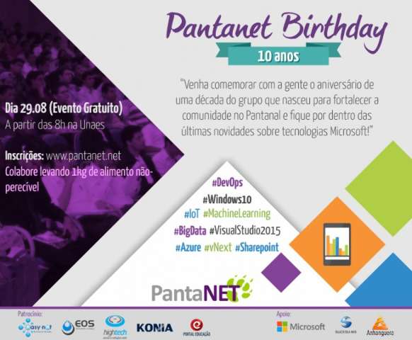 PantaNet comemora 10 anos com evento sobre tecnologia