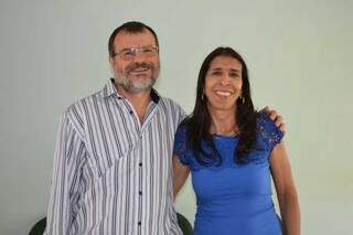 O candidato da situação Joao Carlos e sua vice, Marlene Marchetti (Foto: Divulgação)