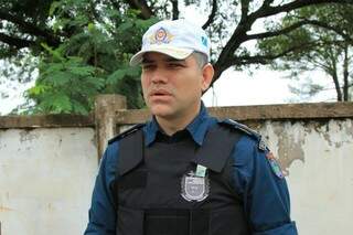 Tenente Coronel Franco Alan, chefe do batalhão da polícia de trânsito (Marina Pacheco)