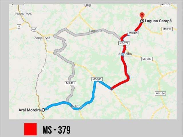 Empresa vai pavimentar 42,5 km da MS-379 por R$ 64 milh&otilde;es