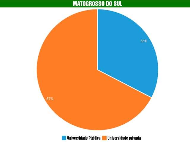 MS tem 91 mil estudantes no ensino superior; número é o menor da região