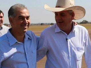 Azambuja e Guerreiro em agenda da campanha do PSDB neste domingo (31) em Três Lagoas. (Foto: Divulgação) 