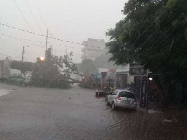 Temporal na fronteira teve granizo, vendaval e 22 mil&iacute;metros de chuva