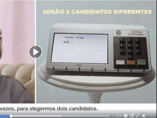 Candidatos refor&ccedil;am aos eleitores que s&atilde;o dois votos para Senado