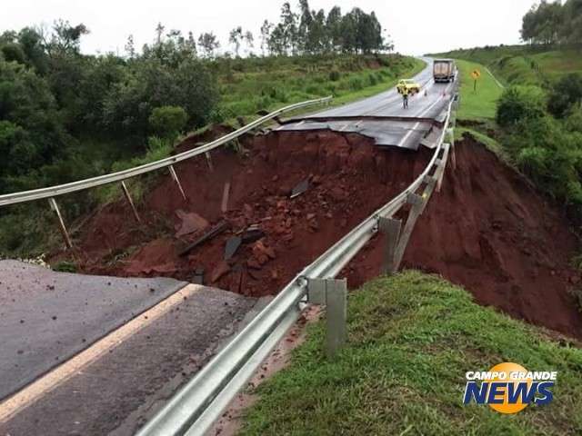 Quatro trechos de rodovias continuam interditados devido &agrave;s chuvas em MS