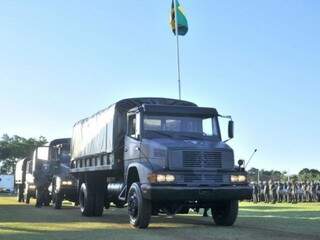 Caminhões foram doados pelo CMO ao BPChoque a pedido da Sejusp (Foto: Alcides Neto)