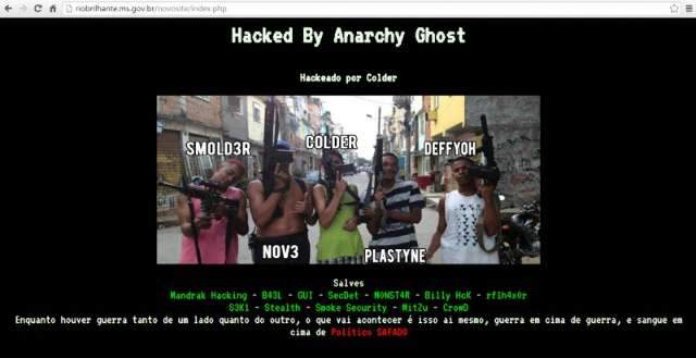 Site de prefeitura fica fora do ar ap&oacute;s ser invadido por piratas da internet
