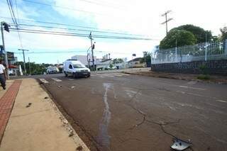 Acidente fatal foi em cruzamento da Joaquim Murtinho com Rua dos Vendas. (Foto: André Bittar)