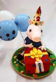 Bolo Peppa pig (Foto: Arquivo pessoal)