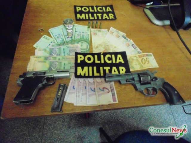 PM impede assalto e prende dois homens em Ponta Por&atilde;