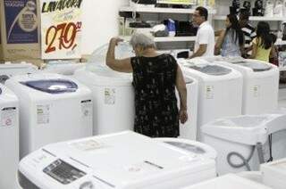 Eletrodomésticos está o topo da lista dos produtos menos vendidos em setembro, segundo pesquisa. (Foto: Arquivo / Campo Grande News)