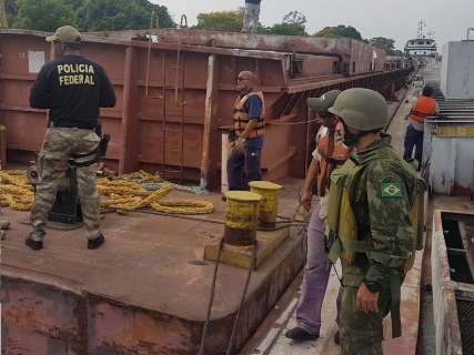 Operação da Marinha apreende óleo diesel, cevada e drogas no Pantanal 