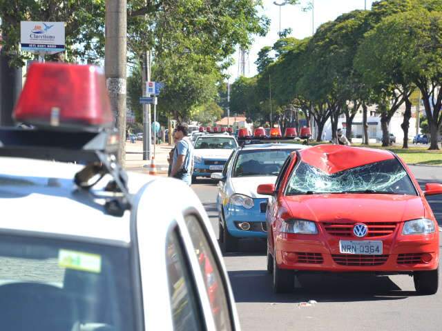  Idoso fica em estado grave ap&oacute;s ser atropelado na Afonso Pena