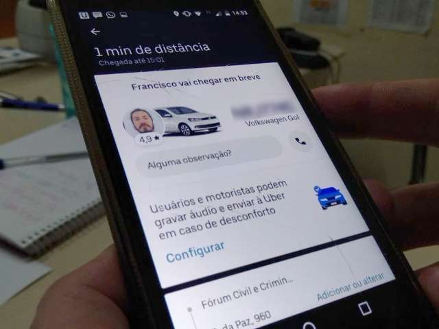 Passageiro da Capital j&aacute; pode &quot;gravar corrida&quot; para denunciar abuso em Uber