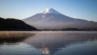 Vista do Monte Fuji do lago Kawaguchiko também no Japão (Foto: Antonio Arguello)
