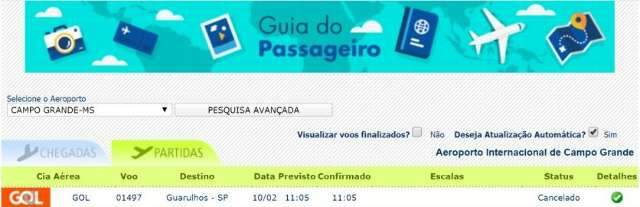 Ap&oacute;s manh&atilde; operando por instrumentos, pista reabre, mas 1 voo &eacute; cancelado