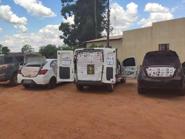 Pol&iacute;cia apreende 6.400 pacotes de cigarro na rota do contrabando