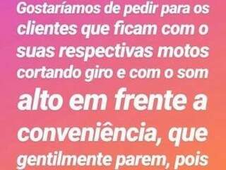 Pol&iacute;cia faz &quot;batida&quot; em frente &agrave; conveni&ecirc;ncia para coibir som alto