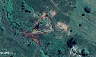 Mapa mostra onde está a propriedade em Deodápolis. 