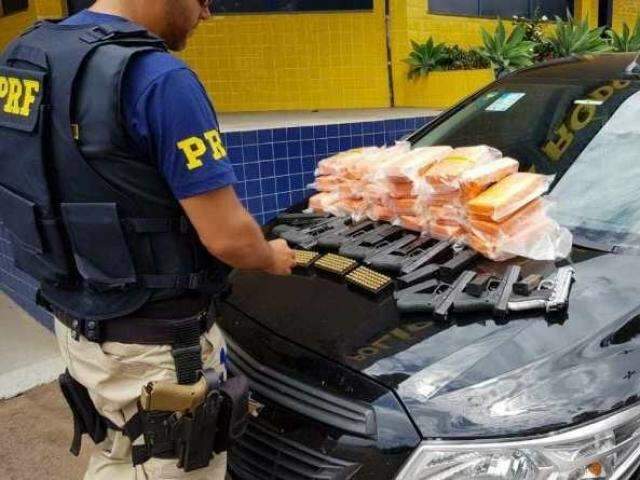 Ap&oacute;s sair de MS, 3 s&atilde;o presos no Rio Grande do Sul com pistolas e muni&ccedil;&atilde;o