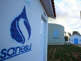 Unidade de fornecimento de água da Sanesul. (Foto: Divulgação) 