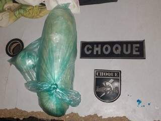Cocaína, comprada no Paraguai, estava em duas embalagens. (Foto: Choque)