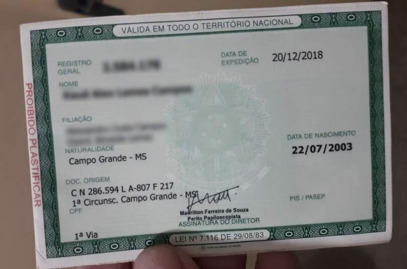 Pistoleiro procurado em 2 países usava documento falso de MS - Interior -  Campo Grande News