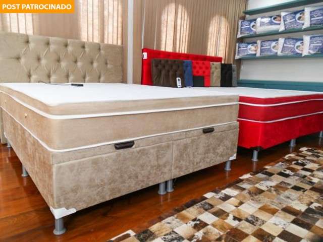 Oferta relâmpago: colchão massagem casal de 3.990 a 1.490 e box de brinde