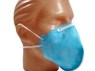 Máscaras desse modelo protegem contra contaminação por partículas soltas no ar. (Foto: Reprodução internet)