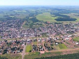 Vista aérea de Sete Quedas. (Foto: Divulgação/Prefeitura de Sete Quedas)