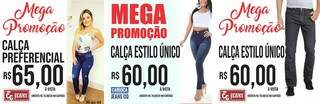 CG Jeans vende a pre&ccedil;o de custo e tem pe&ccedil;as de marca a partir de R$ 50,00