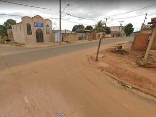 Cruzamento das ruas Cenira Soares Magalhães e Manoel Macedo Falcão, no Lageado, onde aconteceu atentado (Foto: Google Streat View)