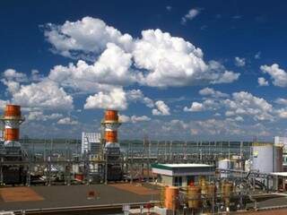 Usina térmica de Três lagoas produz 350 megawatts de energia. (Agência Petrobras)