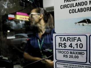 Tarifa voltou a R$ 4,10 depois de 13 dias em que foram cobrados R$ 3,95. (Foto: Henrique Kawaminami)