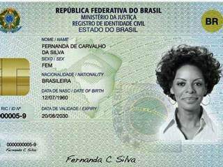 Novo modelo da carteira de identidade. (Foto: Divulgação/TSE) 