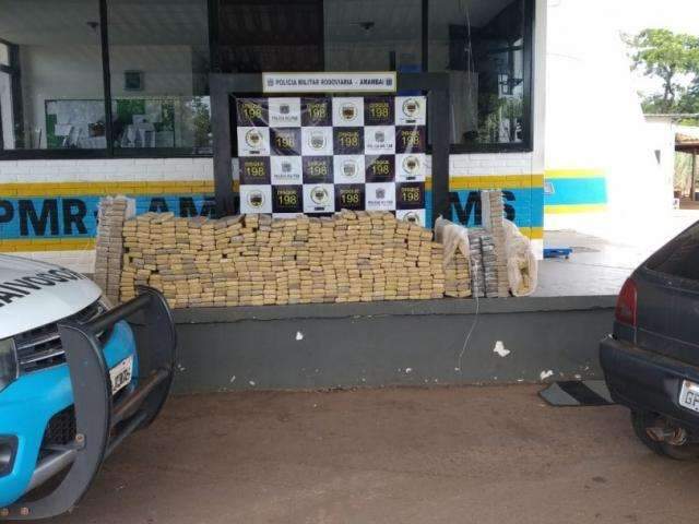 Traficante &eacute; preso com quase 400 quilos de maconha na MS-156