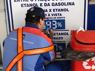 Sinpetro estimou preço médio do etanol a R$ 3,44 com redução da alíquota do ICMS (Foto: Danielle Errobidarte)
