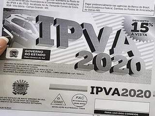 IPVA 2020 tem mais quatro parcelas até o mês de maio.