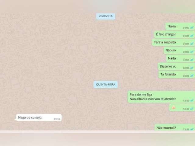 TJ nega indeniza&ccedil;&atilde;o a mulher chamada de &ldquo;cachorra, vadia&rdquo; no WhatsApp
