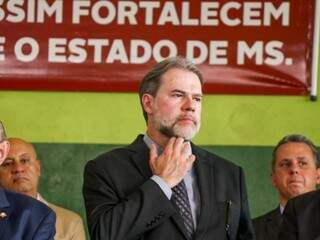 Ministro Dias Toffoli está em Campo Grande para ações de integração do Poder Judiciário (Foto: Henrique Kawaminami)
