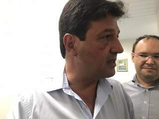 Ministro da Saúde, Luiz Henrique Mandetta, durante coletiva à imprensa, nesta sexta-feira (28). (Foto: Fernanda Palheta) 