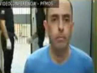 Jamilzinho durante interrogatório feito em novembro por delegados da Polícia Civil. (Foto: Reprodução vídeo)