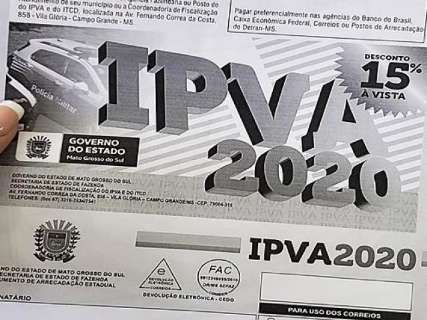 Governo alerta que quem perdeu prazo do IPVA 2020 ainda pode se regularizar 