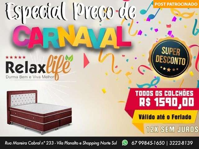 Folia de colchões com massagem: queen e king size, de 5.990 por 1.590 