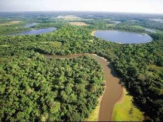 Imagem área do Parque Nacional do Pantanal (Foto: Divulgação)