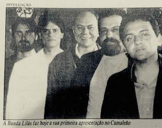 Banda Lilás no Diário da Serra de 27 de agosto de 1993.